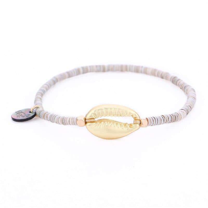 Muschelarmband Surfer-Kauri (Gold)