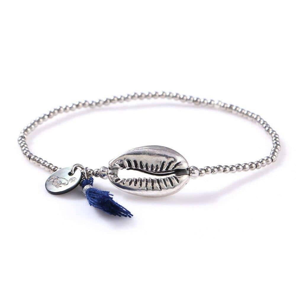 Muschelarmband Surf-Kauri (Silber)