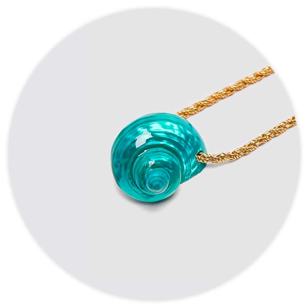 Muschelkette Grüner Turbo