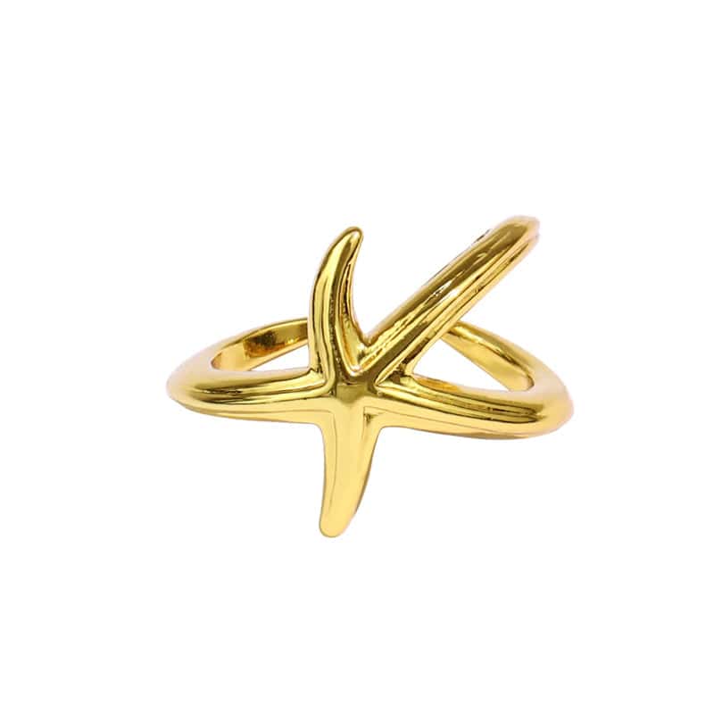 Muschelring Goldener Seestern