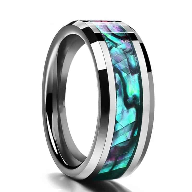 Muschelring Perlmutt Von Abalone