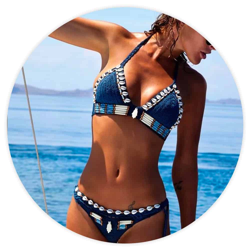 Badeanzug Muschel Bikini & Häkeln