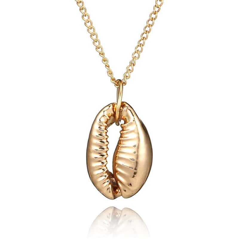 Muschelkette Goldener Kauri Anhänger