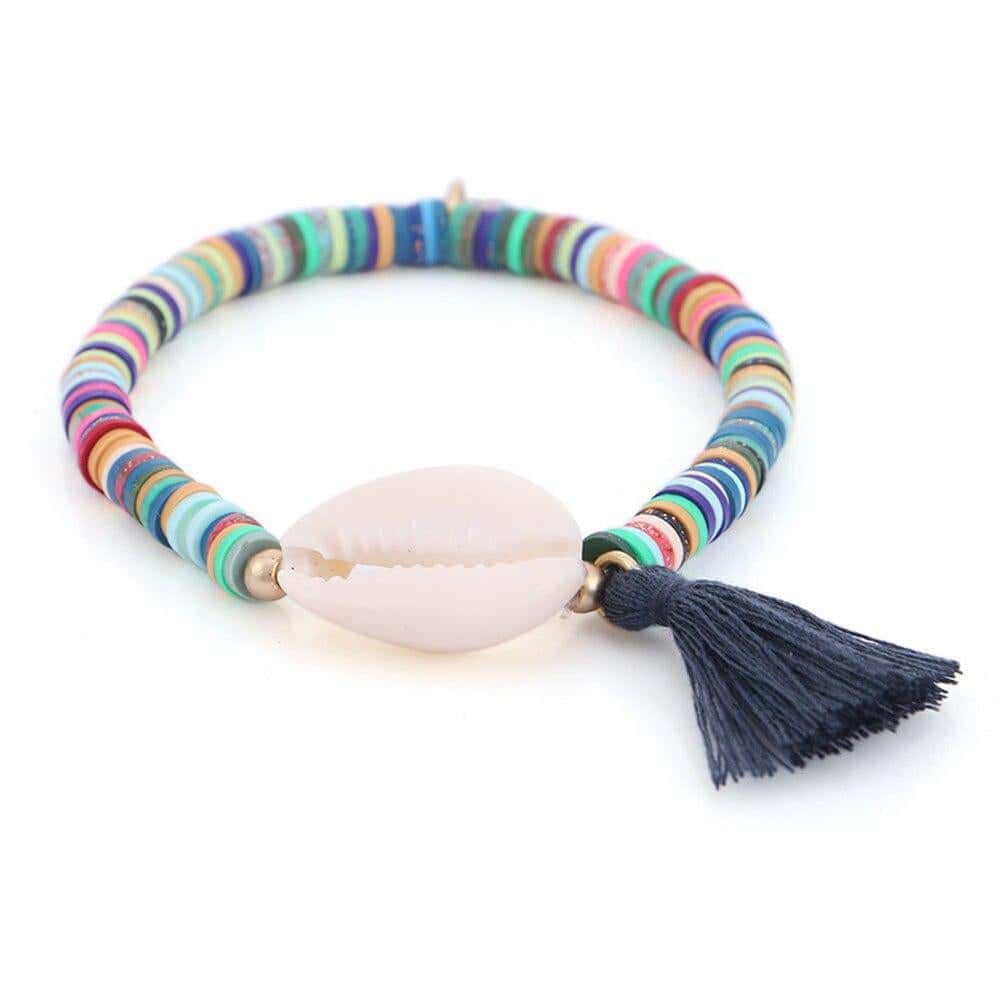 Muschelarmband Kauri Und Heishi-Perlen