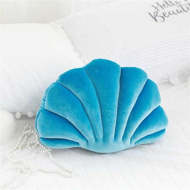 Muschelkissen Blau