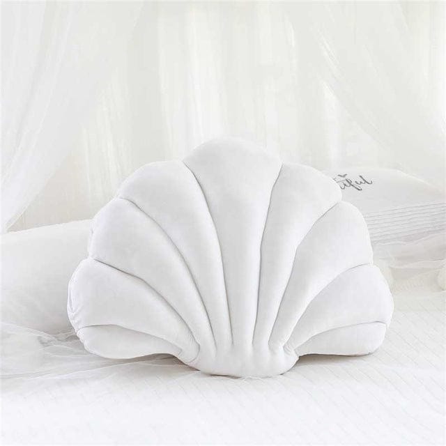 Muschelkissen Weiß