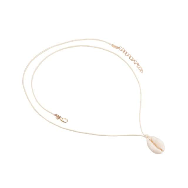 Muschelkette Kauri Mit Weißer Schnur