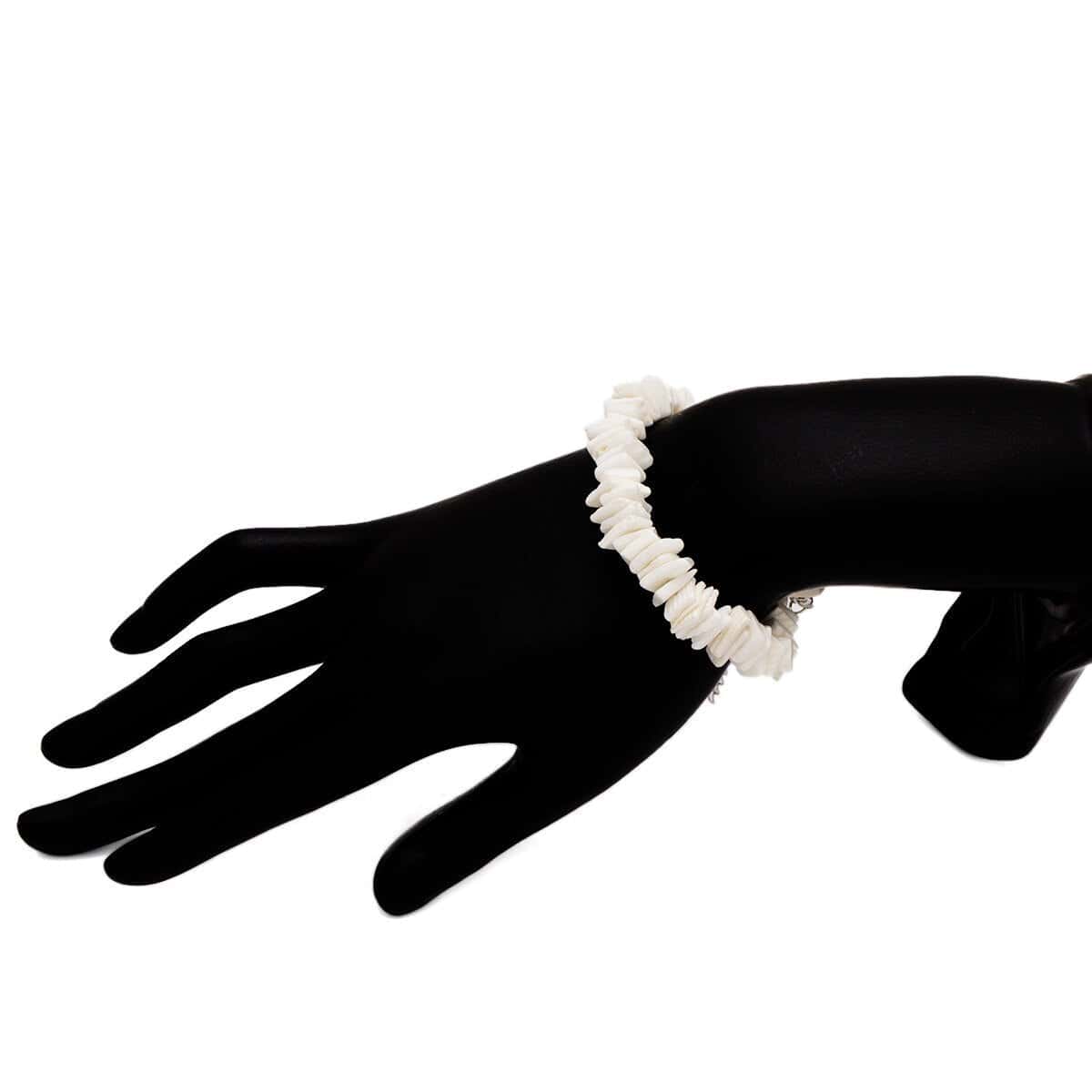 Muschelarmband Weiße Hawaii-Puka-Muscheln