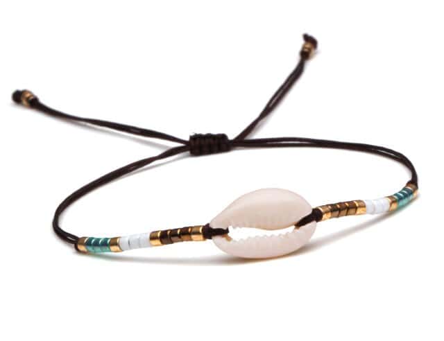 Muschelarmband Schwarze Kauri Halskette