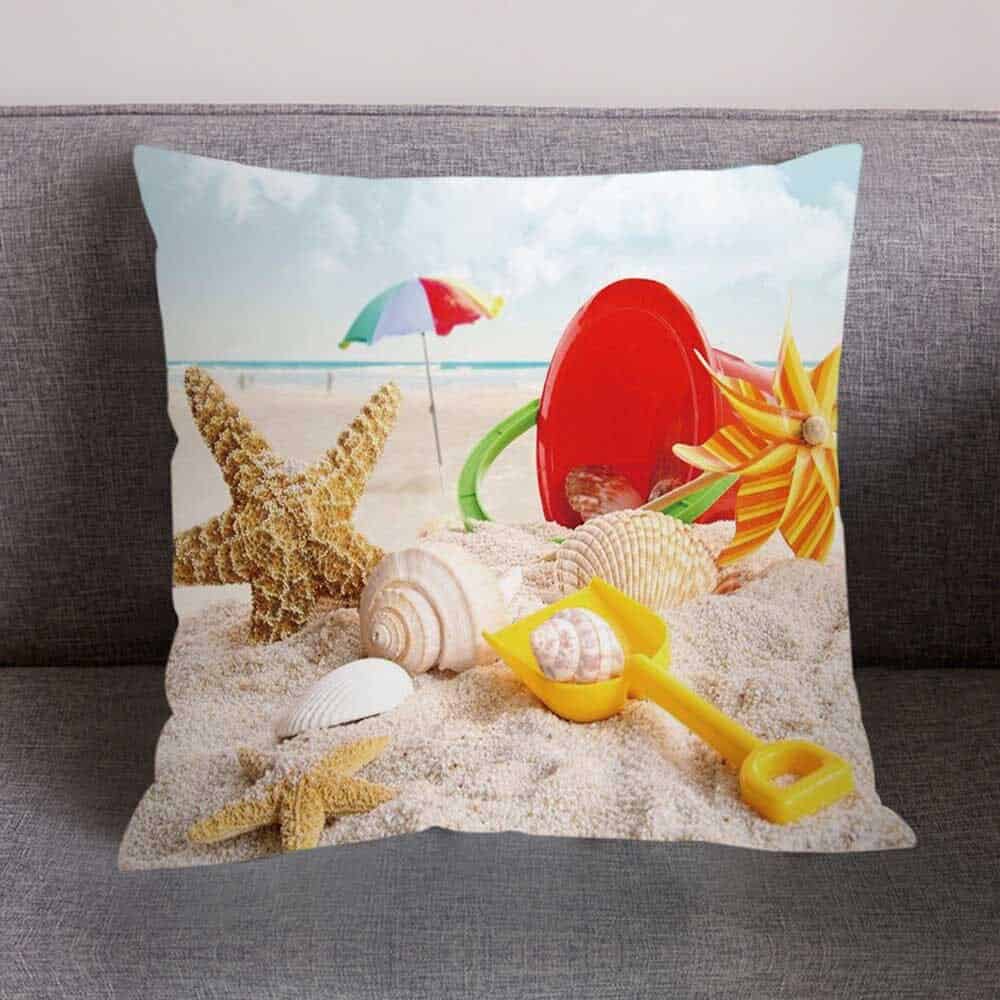 Muschelkissen Gedruckter Madagaskar Strand
