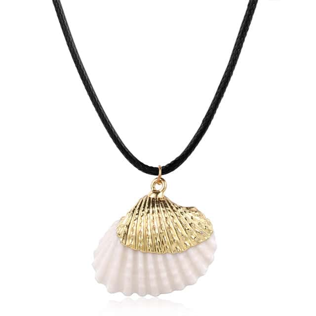 Muschel Anhänger Goldene "Buccinum" Muschel
