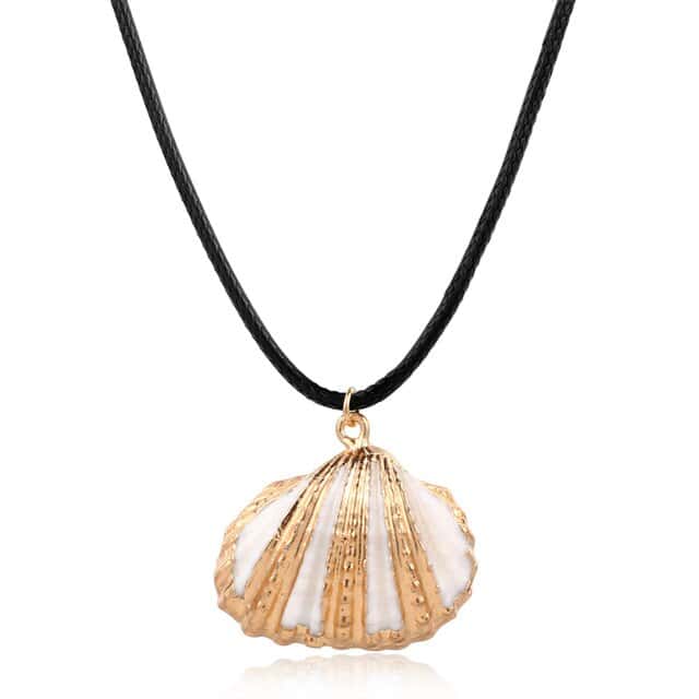 Muschel Anhänger Goldene "Buccinum" Muschel