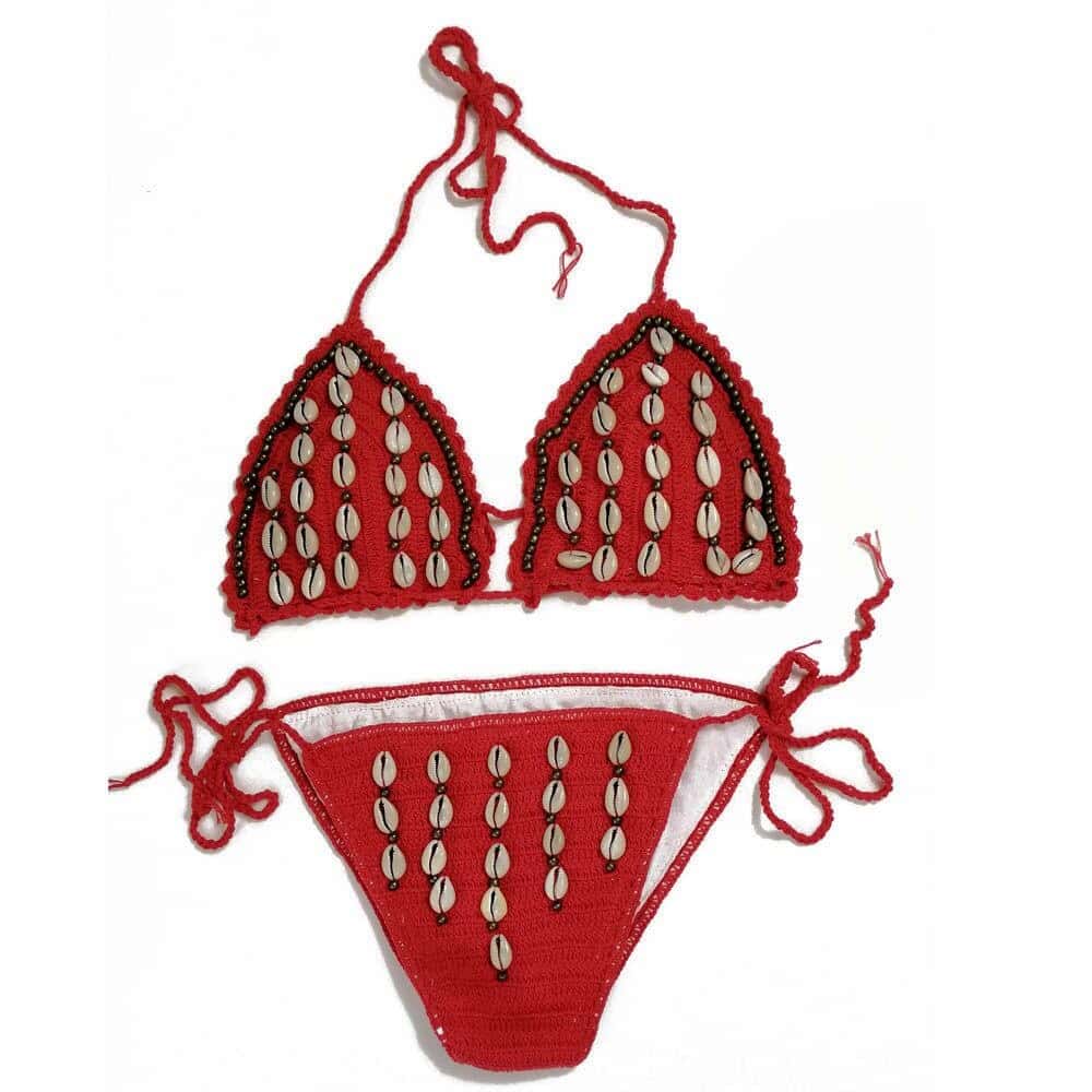 Badeanzug Muschel Bikini Roter Kauri
