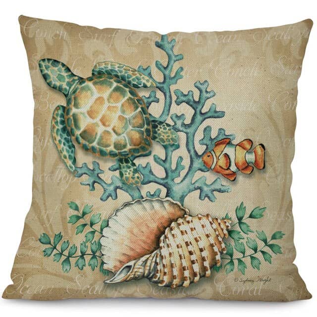Muschelkissen Gedruckt