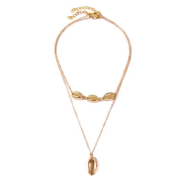 Muschel Anhänger Goldene Kauris "Marcella"