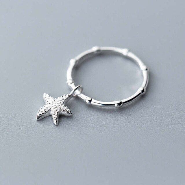 Seestern Ring 925 Sterling Silber