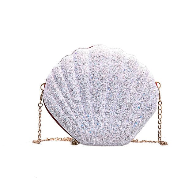 Muschel Tasche Funken Weiß