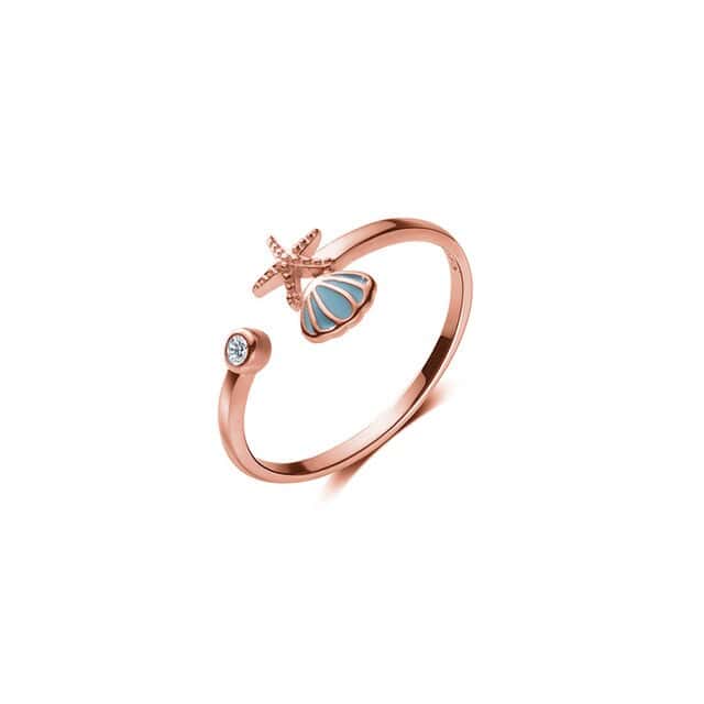 Muschelring Roségold