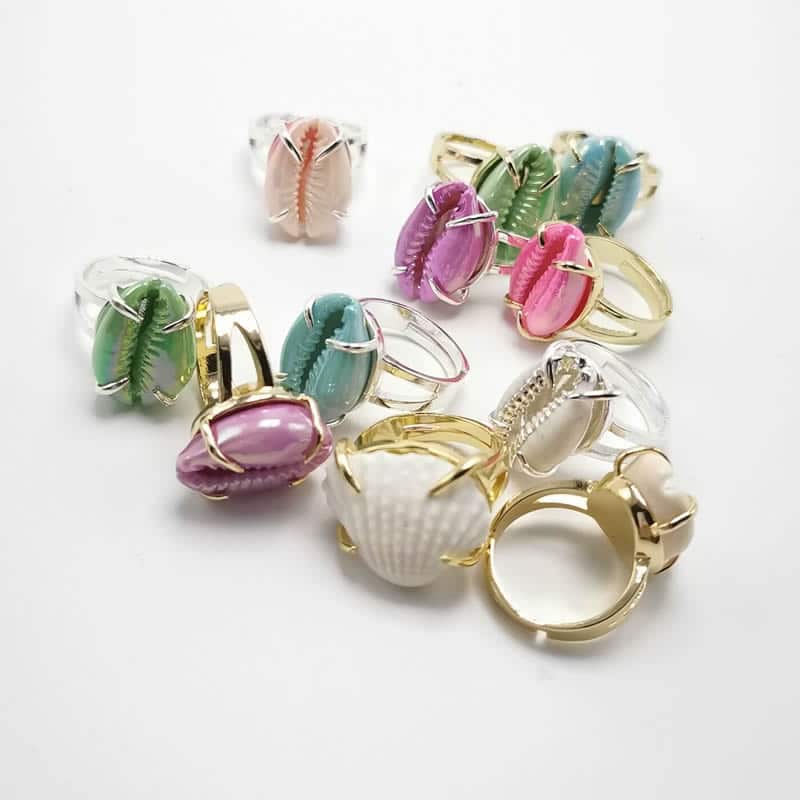 Muschelring Goldener Siegelring